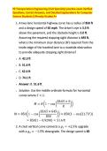 PE Transportation Engineering &lpar;Civil Specialty&rpar; practice exam Verified &NewLine;Questions&comma; Correct Answers&comma; and Detailed Explanations for Computer &NewLine;Science Students&vert;&vert;Already Graded A&plus;