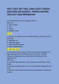 WEST COAST EMT FINAL EXAM &lpar;LATEST UPDATE&rpar; QUESTIONS AND ANSWERS&comma; VERIFIED ANSWERS&comma; 2026&sol;2027 EXAM PREPARATION