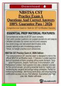 NBSTSA CST Practice Exam A 2026 &ndash; Complete 200&plus; Q&A Test Bank with Verified Answers & Detailed Rationales &vert; Certified Surgical Technologist Exam Prep &vert; 100&percnt; Pass Guarantee