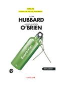 TEST BANK for Economics &lpar;9th Ed&rpar; by Glenn Hubbard &vert;A FULL GUIDE