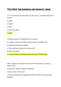 TCIC&sol;NCIC Test Questions and Answers&vert; Latest