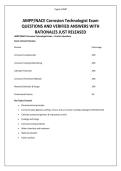 AMPP&lowbar;NACE Cathodic Protection Tester &lpar;CP1&rpar; -CP4Exam COMPLETE QUESTIONS AND DETAILED SOLUTIONS