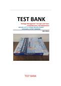 TEST BANK Strategic Management&colon; Concepts and Cases&colon; Competitiveness and Globalization  &lpar;14th Ed&rpar; by Hitt&comma; Ireland&comma; Hoskisson&comma; and Harrison &vert;All Chapters