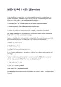 MED SURG II HESI &lpar;Elsevier&rpar; Updated &lpar;2026&sol;2027&rpar; Questions with Detailed Verified Answers