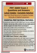 PMT 3600V Exam 2 &vert; Complete 200&plus; Q&A Test Bank with Verified Answers & Detailed Rationales &vert; DAU Program Management Office Course &vert; 2026&sol;2027 Edition &vert; 100&percnt; Pass Guarantee