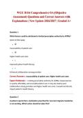 WGU D116 Comprehensive OA &lpar;Objective Assessment&rpar; Questions and Correct Answers with Explanations &vert; New Update 2026&sol;2027 &vert; Graded A&plus;