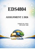 EDS4804 ASSIGNMENT 2 2026 &lpar;137615&rpar;