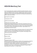 HESI-RN Med-Surg Test Updated &lpar;2026&sol;2027&rpar; Questions with Detailed Verified Answers&NewLine;