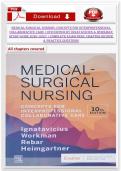 Medical-Surgical Nursing&colon; Concepts for Interprofessional Collaborative Care 10th Edition by Ignatavicius & Workman Study Guide 2026&ndash;2027 &vert; Complete Exam Prep&comma; Chapter Review & Practice Questions