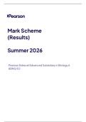 AS-LEVEL EDEXCEL BIOLOGY A &lpar;SALTERS NUFFIELD&rpar; MAY 2026 PAPER 2 MARK SCHEME &lpar;8BN0&sol;02&rpar;