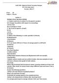 Science&comma; physics worksheet and revision sheet