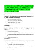 Bnsf-Maintenance of Way Operating Rules &lpar;2 VERSIONS&rpar; COMPLETE 300 QUESTIONS AND VERIFIED SOLUTIONS LATEST UPDATE THIS YEAR&NewLine;