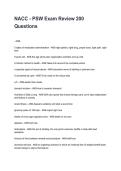 NACC - PSW Exam Review 200 Questions Updated &lpar;2026&sol;2027&rpar; Questions with Detailed Verified Answers&NewLine;