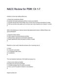 NACC Review for PSW&colon; Ch 1-7 Updated &lpar;2026&sol;2027&rpar; Questions with Detailed Verified Answers&NewLine;
