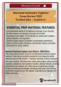 Maryland Stationary Engineer Exam Review 2026 &ndash; Complete 300&plus; Q&A Test Bank with Verified Answers & Detailed Rationales &vert; PSI-Aligned &vert; Grade 1&comma; 2&comma; 3&comma; 4 & 5 Licensing Prep &vert; ASME&comma; COMAR & NFPA Standards &vert; 100&percnt; Pass Guarantee
