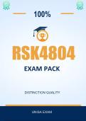RSK4804 EXAM PACK 2026 - DISTINCTION