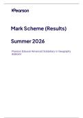 AS-LEVEL EDEXCEL GEOGRAPHY MAY 2026 PAPER 1 MARK SCHEME &lpar;8GE0&sol;01&rpar;