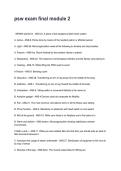 psw exam final module 2 Updated &lpar;2026&sol;2027&rpar; Questions with Detailed Verified Answers&NewLine;