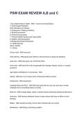 PSW EXAM REVIEW A&comma;B and C Updated &lpar;2026&sol;2027&rpar; Questions with Detailed Verified Answers&NewLine;&NewLine;&NewLine;&NewLine;
