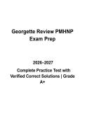 Georgette PMHNP Review Questions & Answers PDF &vert; Complete Psychiatric Mental Health NP Board Practice Test &vert; Latest 2026&ndash;2027