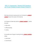 NHS 111 Assessment 1 Newest 2026 Questions &NewLine;and Correct Detailed Answers Already Graded A&plus; 