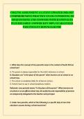 CMG3701 ASSIGNMENT 4 LATEST UPDATED 2026-2027 COMPREHENSIVE PRACTICE EXAM CONSISTING OF 100 QUESTIONS AND ANSWERS WITH RATIONALES PLUS RELIABLE ANSWER KEY 100&percnt; GUARANTEED PASS INSTANT DOWNLOAD PDF