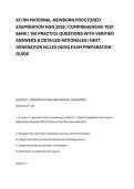 ATI RN MATERNAL-NEWBORN PROCTORED &NewLine;EXAMINATION NGN 2026 &vert; COMPREHENSIVE TEST &NewLine;BANK &vert; 100 PRACTICE QUESTIONS WITH VERIFIED &NewLine;ANSWERS & DETAILED RATIONALES &vert; NEXT &NewLine;GENERATION NCLEX &lpar;NGN&rpar; EXAM PREPARATION &NewLine;GUIDE