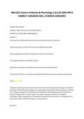BIOL252&colon; Human Anatomy & Physiology II w&sol;Lab 2026 WITH &NewLine;CORRECT ANSWERS WELL VERIFIED ANSWERS&excl;