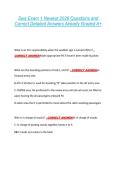 Swa Exam 1 Newest 2026 Questions and &NewLine;Correct Detailed Answers Already Graded A&plus; 