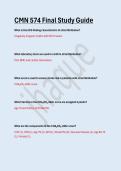 CMN 574 FINAL EXAM&period; QUESTIONS WITH 100&percnt; CORRECT ANSWERS&period; 