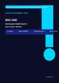  &NewLine;NSG 3480 Community Health Exam 2 Actual 2026&sol;2027 &ndash; 100&percnt; Verified &vert; Detailed Rationales &ndash; Pass Guaranteed &ndash; A&plus; Graded 