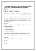 Pennsylvania Motor Vehicle Physical Damage Appraiser Exam &NewLine;&lpar;Series 16-20&rpar; &vert; Latest Verified Questions and Detailed &NewLine;Answers