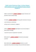 Traffic Control Technician &lpar;Chap 1-4&rpar; Exam Newest &NewLine;2026 Questions and Correct Detailed Answers Already &NewLine;Graded A&plus;