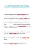 PCI Level I & II Exam Newest 2026 Questions &NewLine;and Correct Detailed Answers Already Graded A&plus; 
