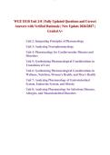 WGU D118 Unit 2-8 &vert; Fully Updated Questions and Correct Answers with Verified Rationale &vert; New Update 2026&sol;2027 &vert; Graded A&plus;