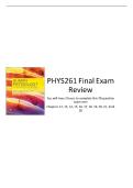 PHYS 261 MIDTERM & FINAL EXAM REVIEW &vert; 2026 UPDATE &vert; WITH COMPLETE SOLUTIONS - WCU&period;