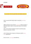 NU 131 &ndash; Nursing and Health Care&comma; NU 131&comma; Complete Exam 2 Practice Questions and Answers &lpar;Graded A&plus;&rpar; Study Guide