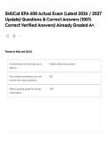 SkillCat EPA 608 Actual Exam &lpar;Latest 2026 &sol; 2027 Update&rpar; Questions & Correct Answers &lpar;100&percnt; Correct Verified Answers&rpar; Already Graded A&plus;&period;
