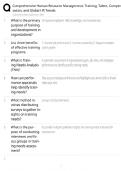 HRD Training Guide &sol; Comprehensive Study Prep &sol; Score 100&percnt; Exam &sol; 2025 New Version &sol; Resource