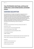 Texas &lpar;TX&rpar; Windmills&comma; Hand Pumps&comma; and Pump Jack &NewLine;Installer Exam &vert; Latest Verified Questions and Detailed &NewLine;Answers 