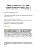 HESI PN Exit Exam Practice Test WITH CORRECT &NewLine;ANSWERS &lpar;VERIFIED&rpar; WITH MULTIPLE CHOICES &comma; &NewLine;CORRECT ANSWERS AND IN &ndash;DEPTH RATIONALES&excl;