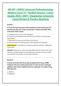 NR 507 &sol; NR507 Advanced Pathophysiology Midterm Exam V1 &vert; Verified Answers &vert; Latest Update 2026 &sol; 2027 &vert; Chamberlain University &vert; Exam Review & Practice Questions