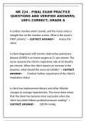 NR 224 Final Exam Practice Questions - Complete Study Guide with Verified Answers&NewLine;