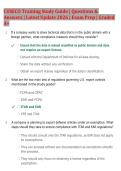 CUSECO Training Study Guide Questions & Answers 2026 &vert; Latest Update &vert; Complete Exam Prep