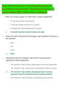 WGU D075 Information Technology Management Essentials Pre-Assessment Questions & Answers 2026 &vert; Latest Study Guide &vert; Exam Prep