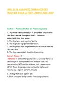 WGU D116 ADVANCED PHARMACOLOGY &NewLine;PRACTICE EXAM LATEST UPDATE 2026-2027 