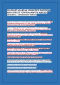COLORADO NHA EXAM 2026 UPDATE QUESTIONS&NewLine;AND CORRECT VERIFIED ANSWERS ALREADY&NewLine;GRADED A&plus; &lpar;BRAND NEW VISION&rpar;