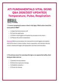 ATI Fundamentals Proctored Exam Retake Latest Version &vert; NGN Updated Question Test Bank &vert; Advanced Scenario-Based Questions & Answers with Detailed Rationales &vert; RN Nursing Fundamentals Exam Prep 2026&sol;2027