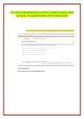 ATI RN Fundamentals Proctored Exam 2026 &vert; Newest Version &vert; Questions & Verified Answers &vert; 100&percnt; Correct&vert; Instant Pdf Download