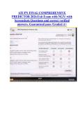 ATI PN FINAL COMPREHENSIVE &NewLine;PREDICTOR 2026 Exit Exam with NGN&sol; with &NewLine;Screenshots Questions and correct verified &NewLine;answers&period; Guaranteed pass &sol;Graded A&plus;